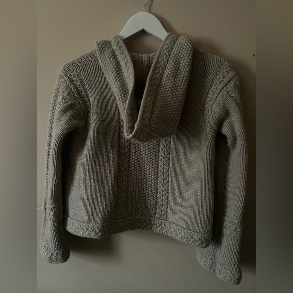 Max Mara Hooded Cardigan flare Hooded Knit Toggle sweater scandi chic ssense co - Picture 11 of 16
